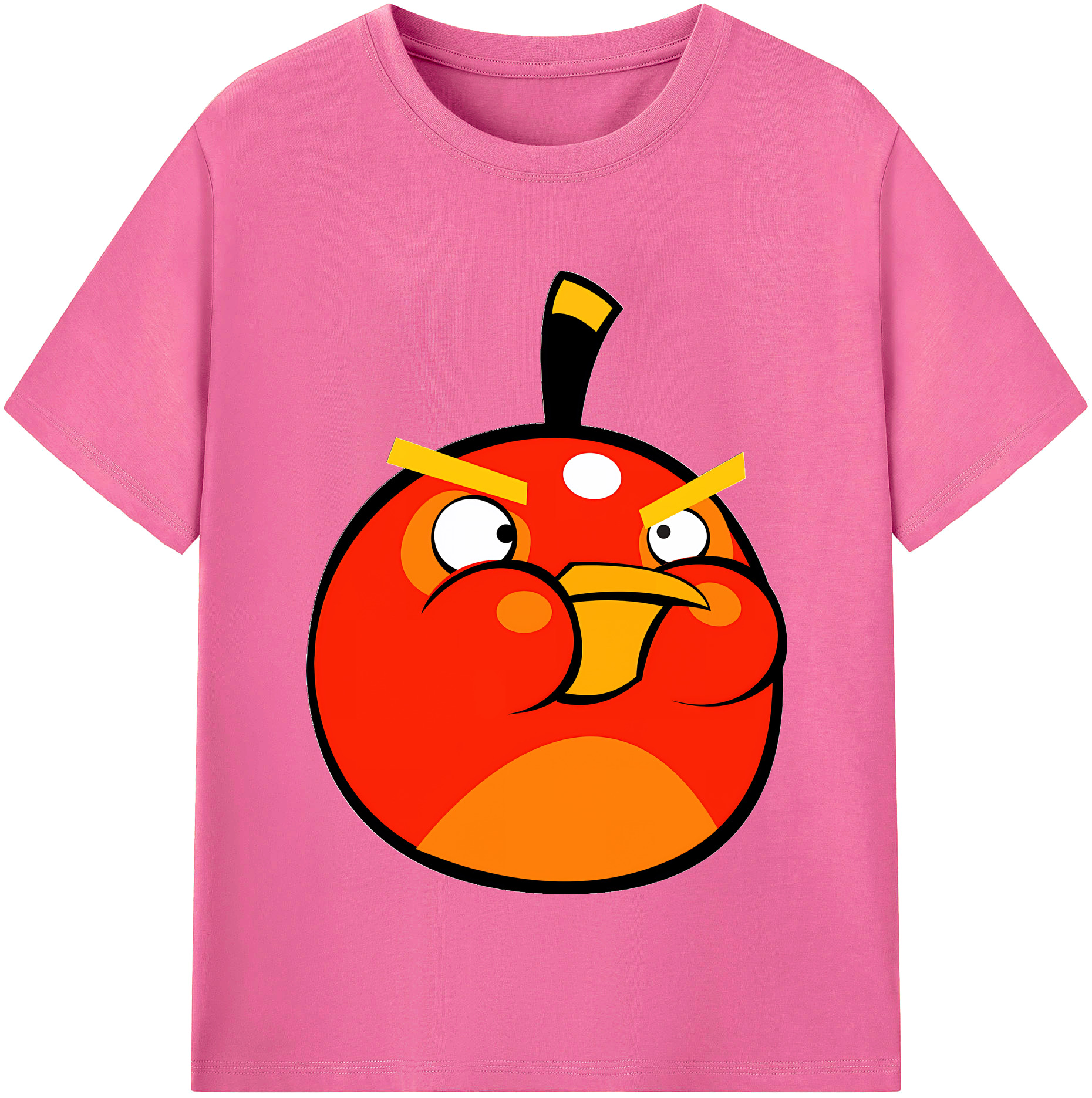 （画像用） Angry Birds アングリーバード レディースカジュアルプリントTシャツ（綿100％）